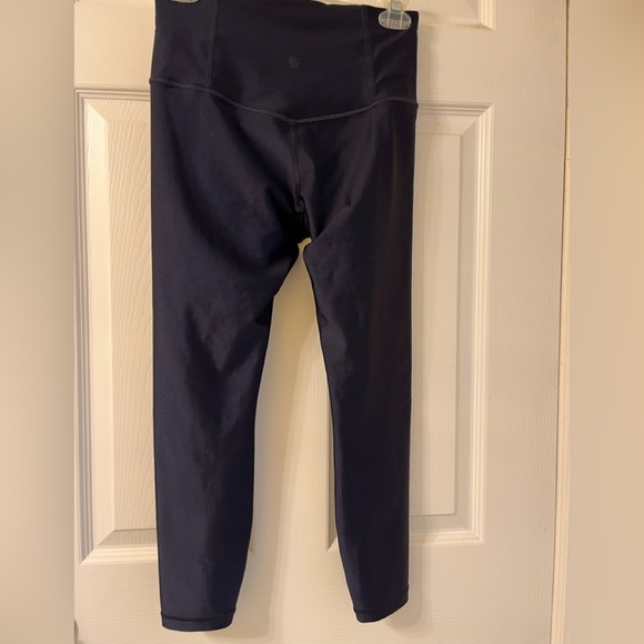 SOLD - Athleta Elation Shine Tight Navy Blue SP - Picture 2 of 7